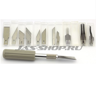 Набор ножей с цанговым зажимом,30 предметов Jas 4025