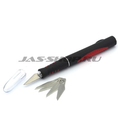 Нож с цанговым зажимом (алюминий), 6 предметов Jas 4011