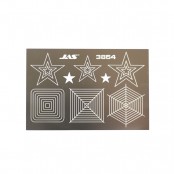 Трафарет для вырезания звезд, Jas 3854